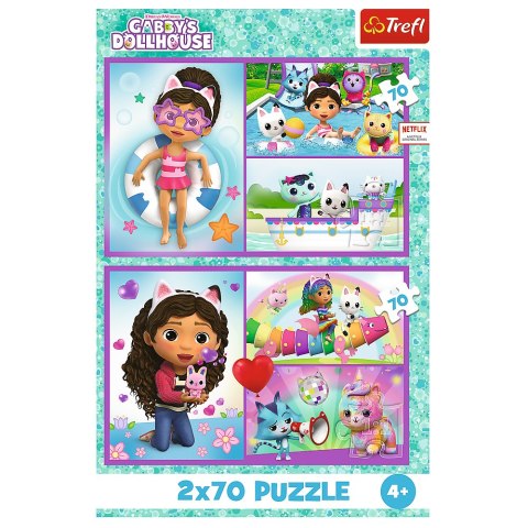 Puzzle - 2x70 - Baw się z Gabby Trefl 34438 Puzzle - 2x70 - Baw się z Gabby Trefl 34438