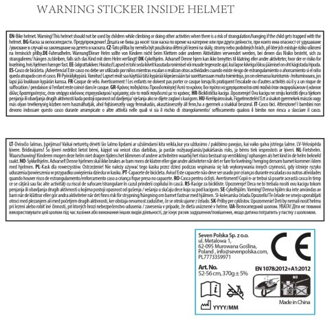 KASK SPORTOWY STITCH - ROZM. M KASK SPORTOWY STITCH - ROZM. M
