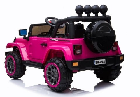 Auto na Akumulator Jeep BRD-7588 Różowy 4x4 Auto na Akumulator Jeep BRD-7588 Różowy 4x4