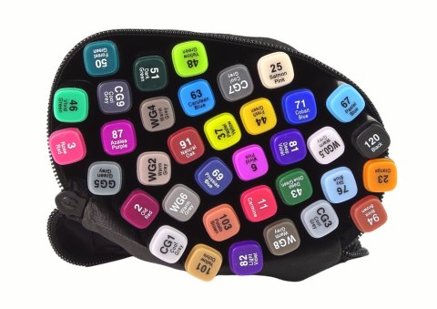 Zestaw Pisaków Markerów Touch PRO 36 SZT Torba Markery Alkoholowe Zestaw Pisaków Markerów Touch PRO 36 SZT Torba Markery Alkoholowe