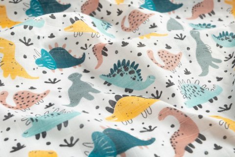 OTULACZ MUŚLINOWY DINOZAURY 120X120 CM OTULACZ MUŚLINOWY DINOZAURY 120X120 CM