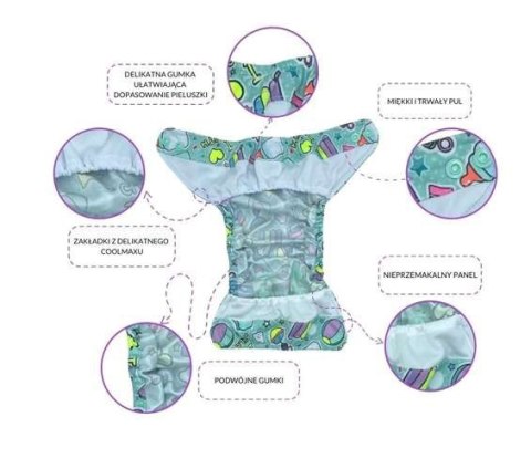 Otulacz noworodkowy 3-7kg - MOTYLE Otulacz noworodkowy 3-7kg - MOTYLE
