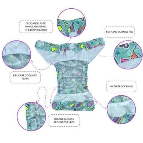 Otulacz noworodkowy 3-7kg - MOTYLE Otulacz noworodkowy 3-7kg - MOTYLE