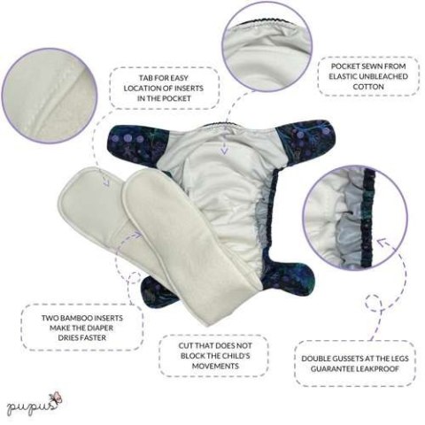 Pieluszka AIO (all in one) - Jednorożce Pieluszka AIO (all in one) - Jednorożce