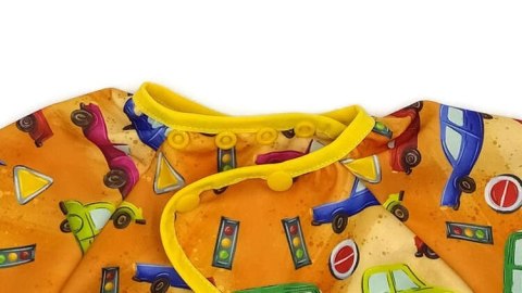 Śliniak fartuszek z rękawami - Auta Śliniak fartuszek z rękawami - Auta