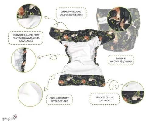 Pieluszka z kieszonką OS dwurzędowa, ELFY Pieluszka z kieszonką OS dwurzędowa, ELFY