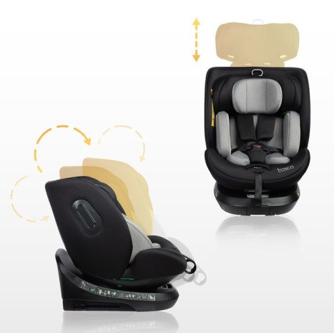 FOTELIK BOSCO I-SIZE BLACK (40-150)