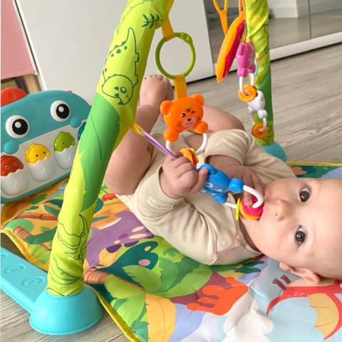 WOOPIE BABY Mata z Pałąkiem Dino