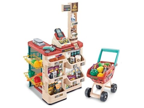 Supermarket, Sklep, Wózek Skaner, Kasa Sklepowa + Akcesoria Przecena 2 Supermarket, Sklep, Wózek Skaner, Kasa Sklepowa + Akcesoria Przecena 2
