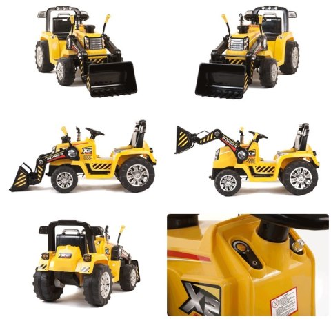 NAJMOCNIEJSZY TRAKTOR Z ŁYŻKĄ I PILOTEM 12V TRZY PRĘDKOŚCI/1005A