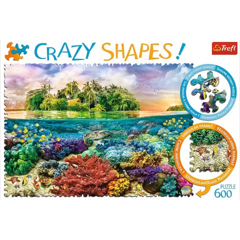 Puzzle - 600 Crazy Shapes - Tropikalna wyspa 11113 Puzzle - 600 Crazy Shapes - Tropikalna wyspa 11113