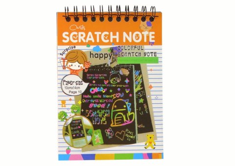 Zdrapywanka Notes Dla Dzieci Pomarańczowy Zdrapywanka Notes Dla Dzieci Pomarańczowy
