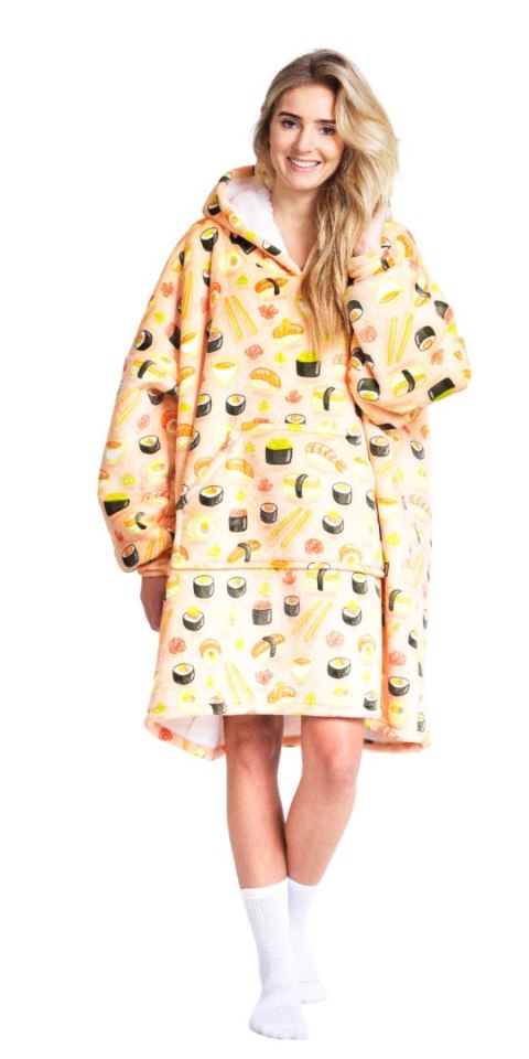 Bluza koc Oversize Sushi Cozy Noxxiez CH351 Bluza koc Oversize Sushi Cozy Noxxiez CH351