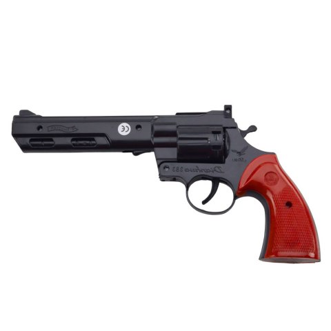 Rewolwer Na Kapiszony Pistolet Rekwizyt Dźwięk Strzału Czarny Rewolwer Na Kapiszony Pistolet Rekwizyt Dźwięk Strzału Czarny