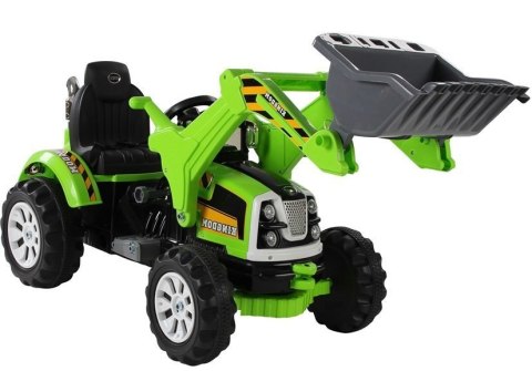 Traktor na akumulator z Łyżką Koparka Zielony Traktor na akumulator z Łyżką Koparka Zielony
