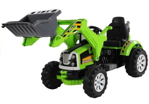 Traktor na akumulator z Łyżką Koparka Zielony Traktor na akumulator z Łyżką Koparka Zielony