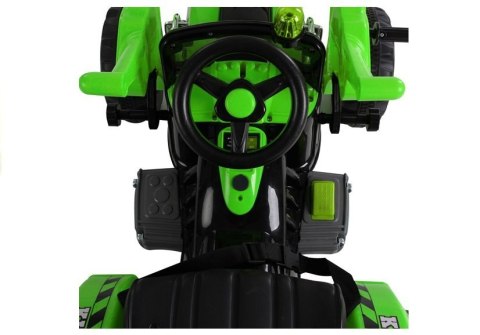 Traktor na akumulator z Łyżką Koparka Zielony Traktor na akumulator z Łyżką Koparka Zielony