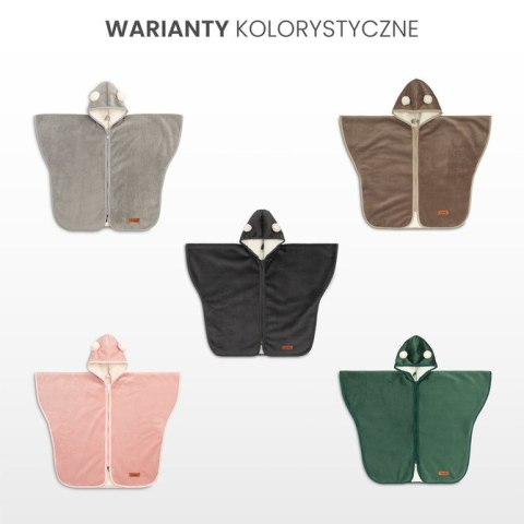 PONCZO SAMOCHODOWE RÓŻOWY PLUSZ