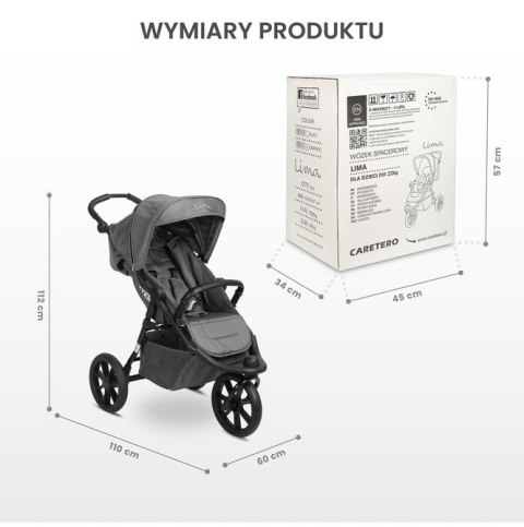 WÓZEK SPACEROWY LIMA BLACK