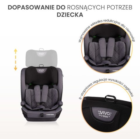 FOTELIK VIVO I-SIZE GREY (76-150)