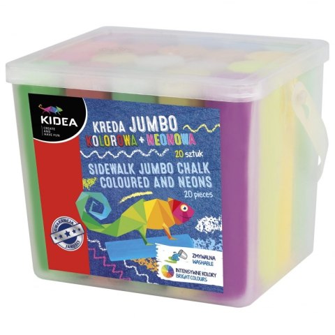 Kreda chodnikowa Jumbo 20 sztuk Kidea #G2 Kreda chodnikowa Jumbo 20 sztuk Kidea #G2