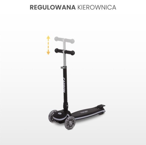 HULAJNOGA 3-KOŁOWA CARBON BLACK