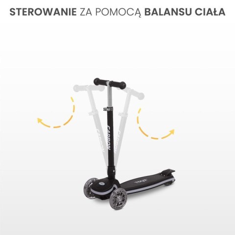 HULAJNOGA 3-KOŁOWA CARBON BLACK
