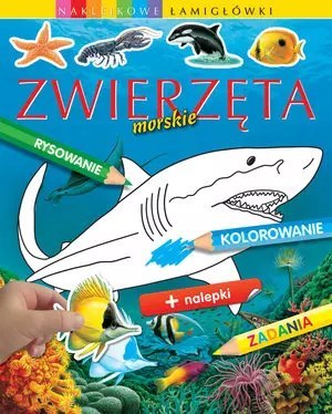 Naklejkowe łamigłówki. Zwierzęta morskie