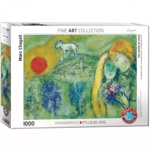 Puzzle 1000 elementów. Kochankowie w Wenecji, Marc Chagall Puzzle 1000 elementów. Kochankowie w Wenecji, Marc Chagall