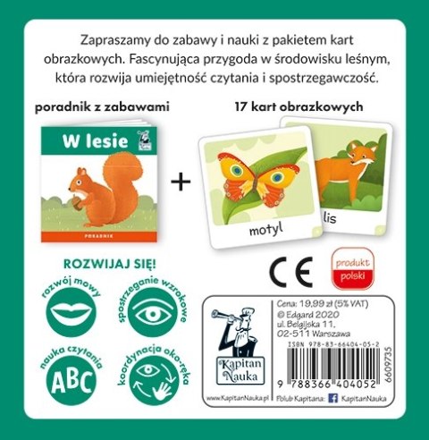 W lesie. Karty obrazkowe + poradnik W lesie. Karty obrazkowe + poradnik