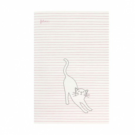 Średni zeszyt - felines - koty - stay pawsitive (pink) Średni zeszyt - felines - koty - stay pawsitive (pink)