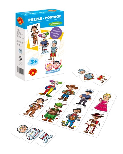 Zabawa i nauka. Puzzle - Postacie Zabawa i nauka. Puzzle - Postacie