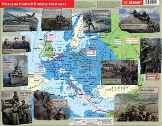 Puzzle 72 elementy ramkowe, Polacy na frontach II wojny światowej