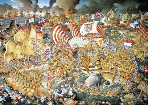 Puzzle Heye 2000 elementów + plakat. Trafalgar Puzzle Heye 2000 elementów + plakat. Trafalgar