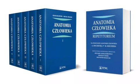 Anatomia człowieka 1-5 plus repetytorium (oprawa miękka) Anatomia człowieka 1-5 plus repetytorium (oprawa miękka)