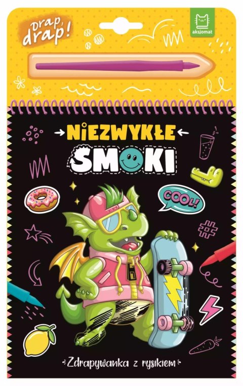 Niezwykłe smoki. Zdrapywanka z rysikiem Niezwykłe smoki. Zdrapywanka z rysikiem