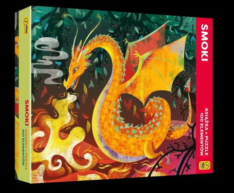 Smoki. Puzzle 100 elementów + książka Smoki. Puzzle 100 elementów + książka