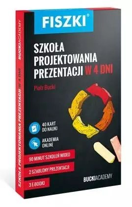 Fiszki - Szkoła projektowania prezentacji w 4 dni Fiszki - Szkoła projektowania prezentacji w 4 dni
