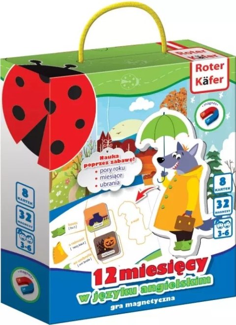 Gra magnetyczna w języku angielskim. 12 miesięcy