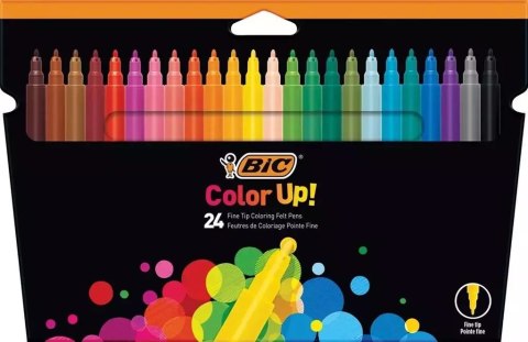Flamastry Color UP 24 kolory BIC Flamastry Color UP 24 kolory BIC