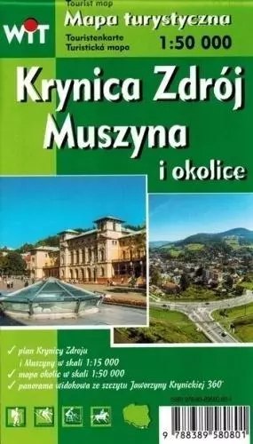 Krynica Zdrój, Muszyna i okolice. Mapa turystyczna, 1:50 000