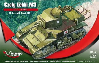 Model amerykańskiego czołgu lekkiego M3 Luzon 1942, 1:72