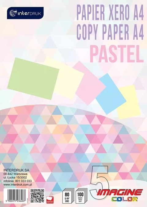 Papier ksero A4, 100 stron, 5 kolorów Papier ksero A4, 100 stron, 5 kolorów