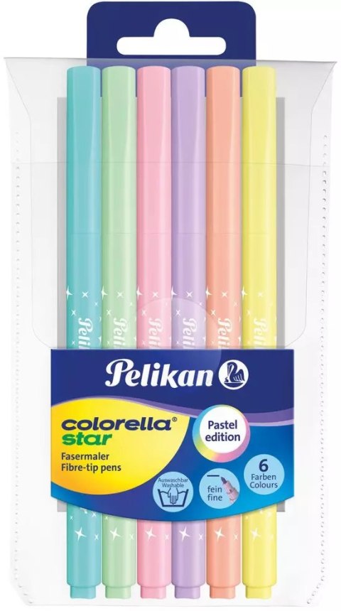Pisaki Colorella Star pastelowe (6 sztuk) Pisaki Colorella Star pastelowe (6 sztuk)