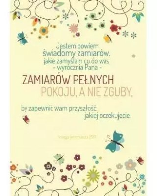 Kartka składana "Jestem bowiem świadomy", motyle