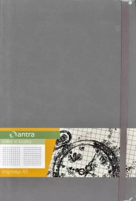 Notes A5 Kratka Impresja Szary ANTRA Notes A5 Kratka Impresja Szary ANTRA