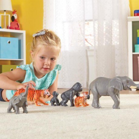 Duże figurki, mamy i dzieci, zwierzęta z dżungli, Duże figurki, mamy i dzieci, zwierzęta z dżungli,