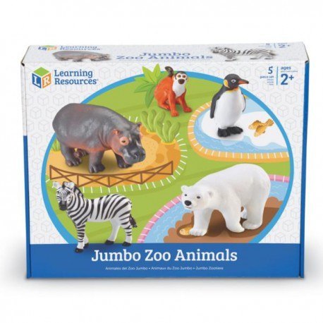Duże figurki, zwierzęta w zoo, zestaw 5 szt. Duże figurki, zwierzęta w zoo, zestaw 5 szt.