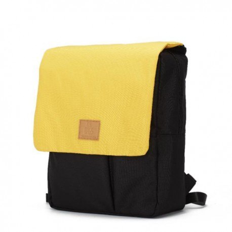 My bag's plecak reflap eco black/ochre My bag's plecak reflap eco black/ochre