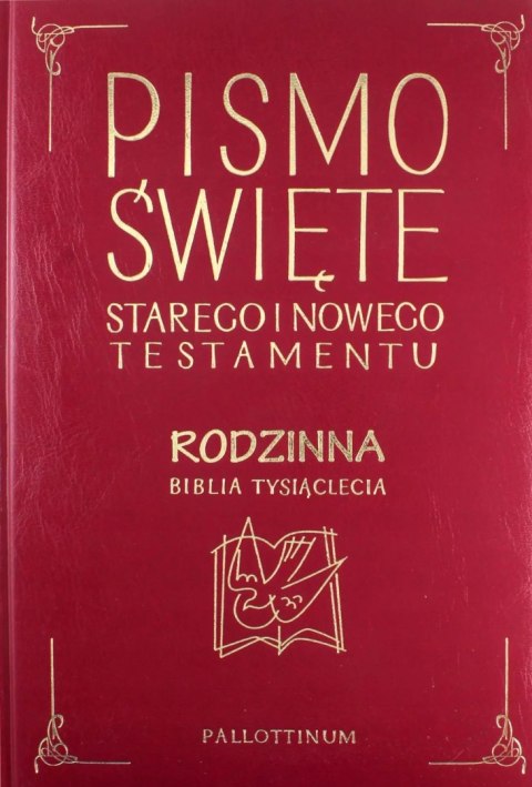 Biblia Tysiąclecia rodzinna ekooprawa, złocona Biblia Tysiąclecia rodzinna ekooprawa, złocona